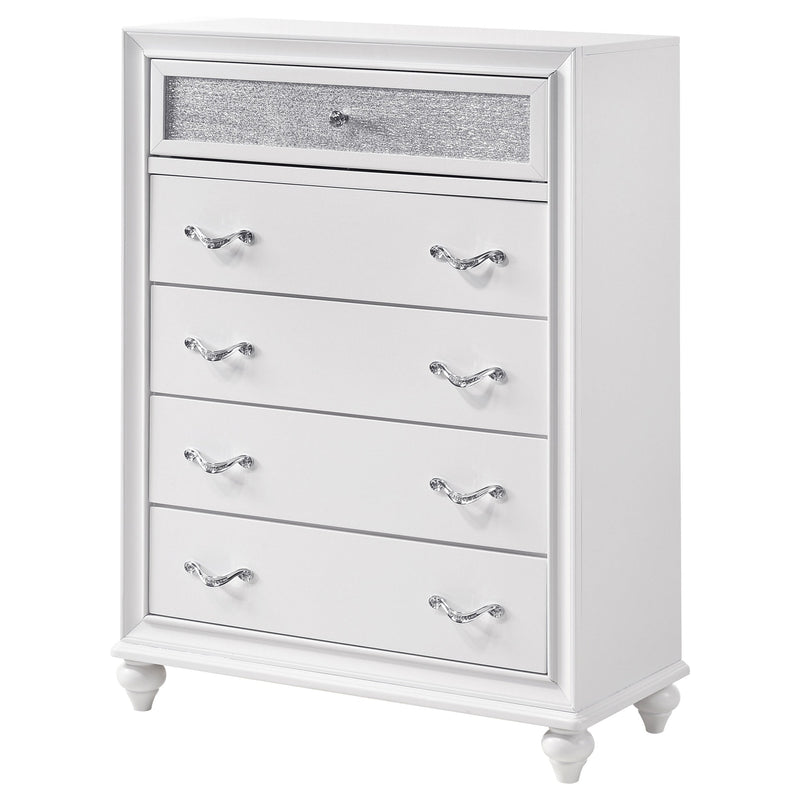 Barzini 5-drawer Bedroom Chest Black