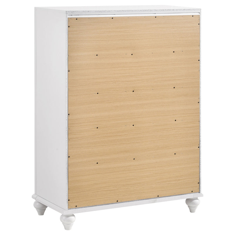 Barzini 5-drawer Bedroom Chest Black