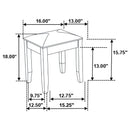 Barzini 7-drawer Vanity Set with Lighting White