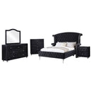 Deanna  California King Bedroom Set Black