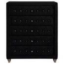 Deanna 5-drawer Bedroom Chest Black
