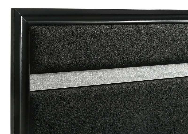 Miranda 51-inch Wood California King Storage Panel Bed Black