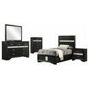 Miranda  California King Bedroom Set Black