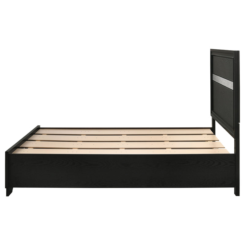 Miranda 51-inch Wood California King Storage Panel Bed Black