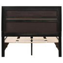 Miranda 51-inch Wood California King Storage Panel Bed Black