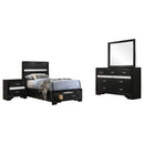 Miranda  California King Bedroom Set Black