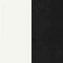 Retro  Oval Dining Table Set White and Black