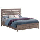Brantford Wood  Panel Bed Barrel Oak