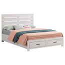 Brantford Wood  Panel Bed Barrel Oak