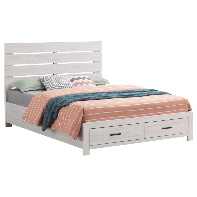 Brantford Wood  Panel Bed Barrel Oak