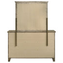 Hazlewood 6-drawer Bedroom Dresser with Mirror Vineyard Oak