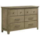 Hazlewood 6-drawer Bedroom Dresser Cabinet Vineyard Oak