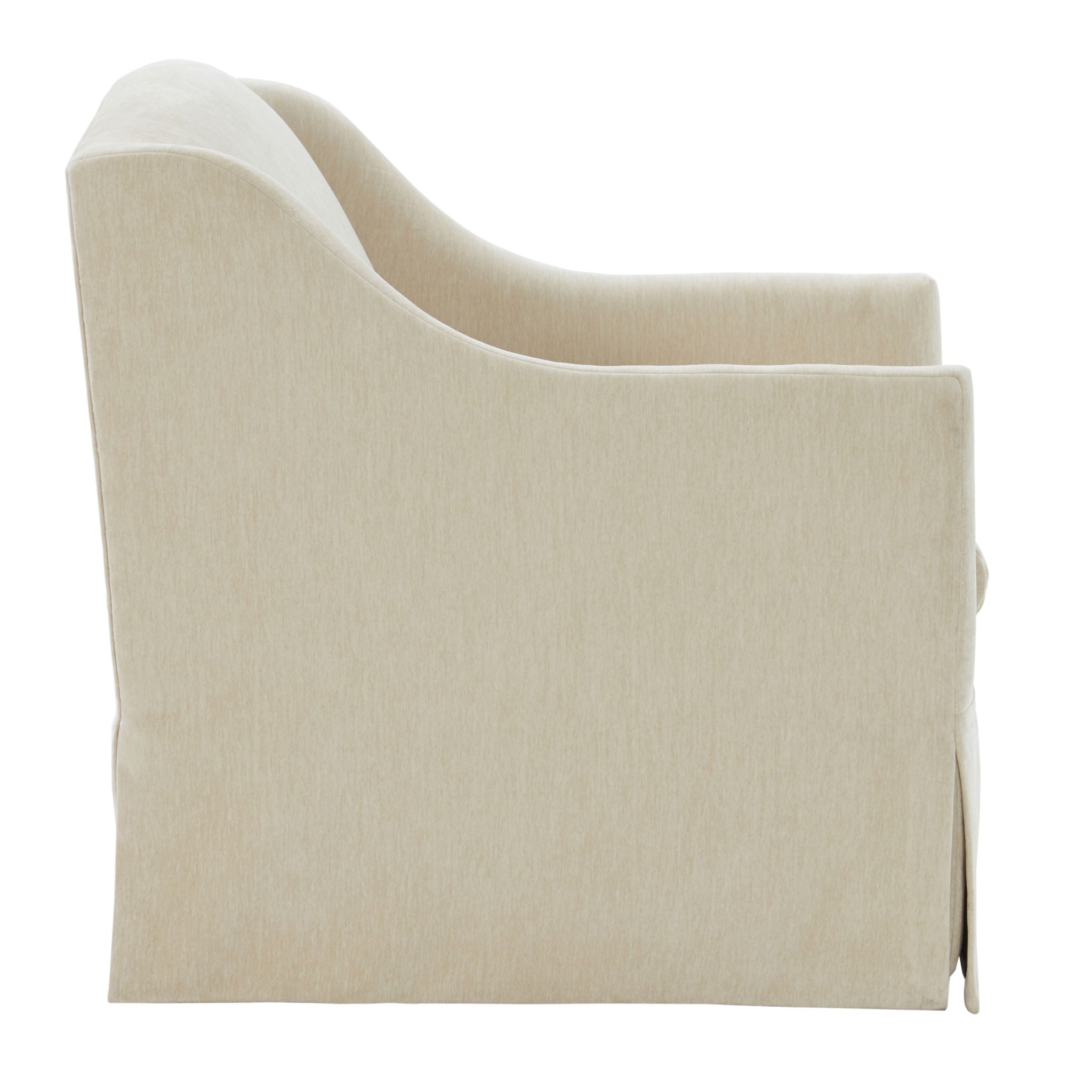 Luisa - Skirted Swivel Accent Chair