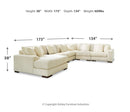 Lindyn 5-Piece Sectional with Ottoman
