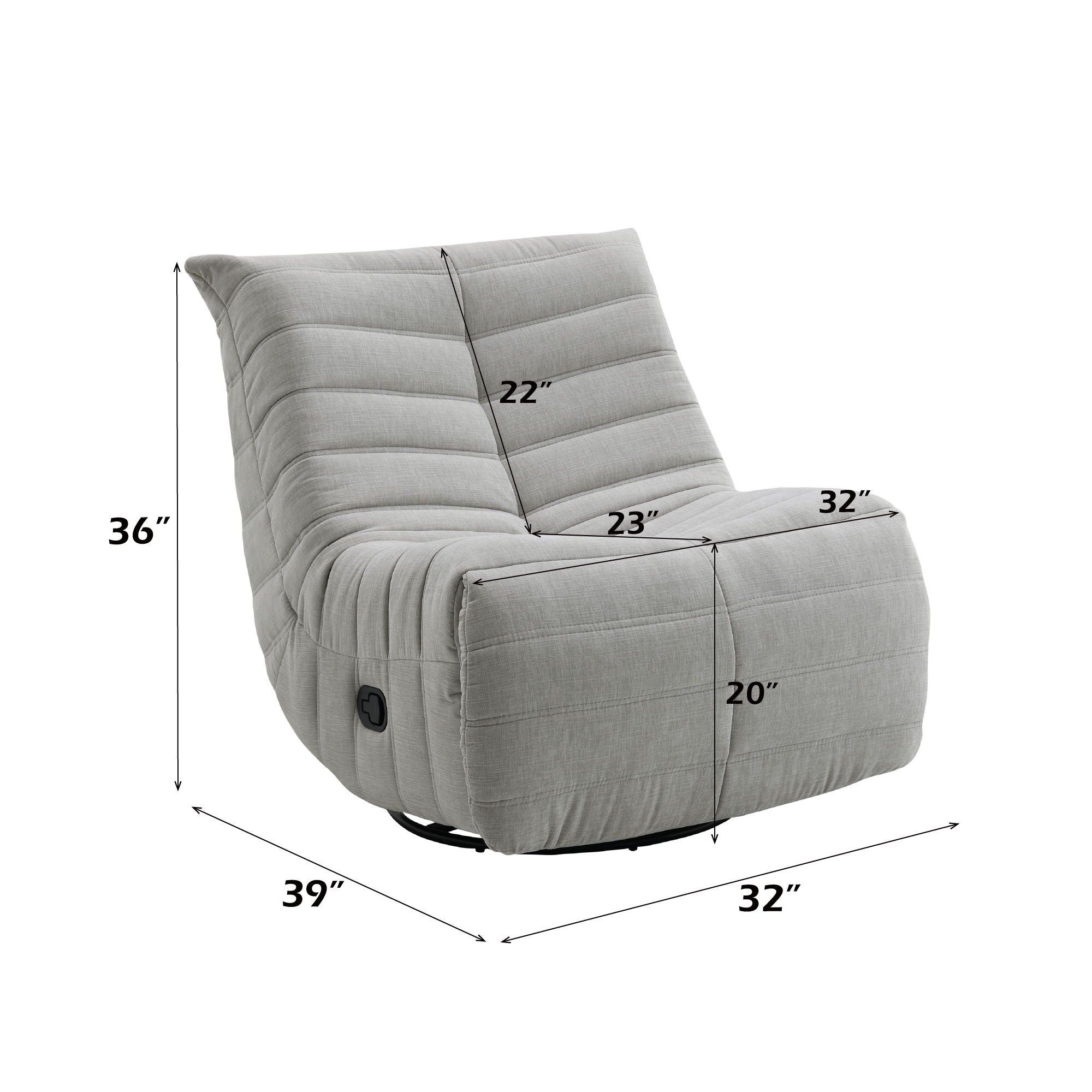 Glider Recliner Chair With Swivel