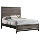 Watson Wood California King Panel Bed Grey Oak