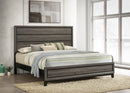 Watson Wood California King Panel Bed Grey Oak