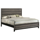 Watson Wood California King Panel Bed Grey Oak