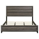 Watson Wood California King Panel Bed Grey Oak