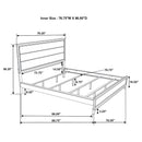 Watson Wood California King Panel Bed Grey Oak