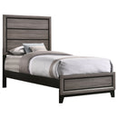 Watson Wood California King Panel Bed Grey Oak