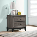 Watson 2-drawer Nightstand Grey Oak