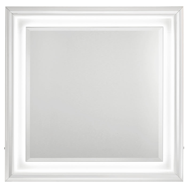 Cassia Dresser Mirror White High Gloss