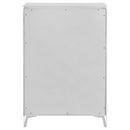 Cassia 5-drawer Bedroom Chest of Drawers White High Gloss