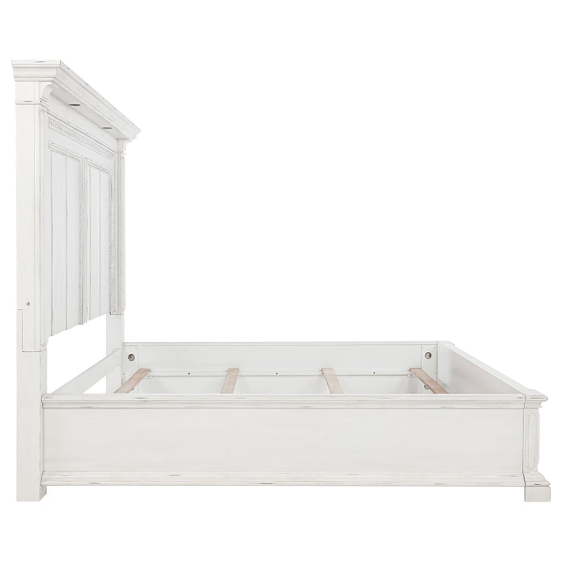 McKinney LED Light Panel Bed Vintage White