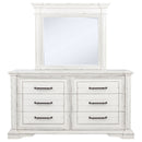 McKinney 6-drawer Bedroom Dresser with Mirror Vintage White