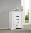 McKinney 5-drawer Bedroom Chest of Drawers Vintage White