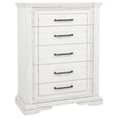McKinney 5-drawer Bedroom Chest of Drawers Vintage White