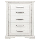 McKinney 5-drawer Bedroom Chest of Drawers Vintage White