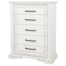 McKinney 5-drawer Bedroom Chest of Drawers Vintage White