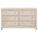 Pembroke 6-drawer Bedroom Dresser Cabinet Washed Oak