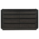 Leandro 8-drawer Bedroom Dresser Cabinet Burnished Black