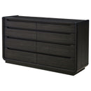 Leandro 8-drawer Bedroom Dresser Cabinet Burnished Black