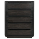 Leandro 5-drawer Bedroom Chest of Drawers Burnished Black