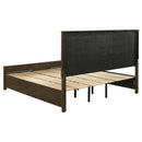 Woodmont California King Storage Bed Rustic Golden Brown