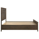Woodmont California King Storage Bed Rustic Golden Brown