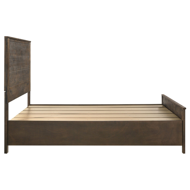 Woodmont California King Storage Bed Rustic Golden Brown