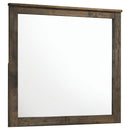 Woodmont Dresser Mirror Rustic Golden Brown
