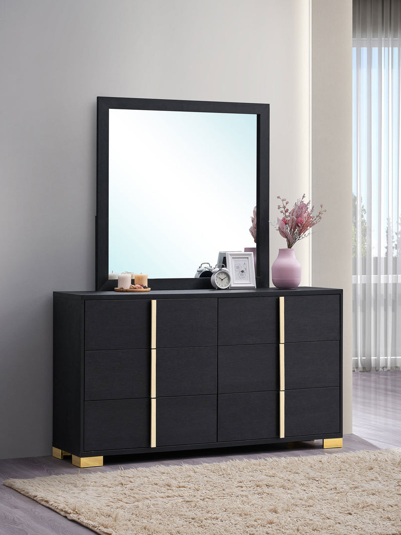 Marceline 6-drawer Dresser Black