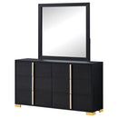 Marceline 6-drawer Dresser Black