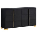 Marceline 6-drawer Dresser Black