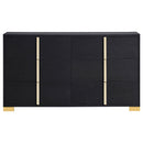 Marceline 6-drawer Dresser Black