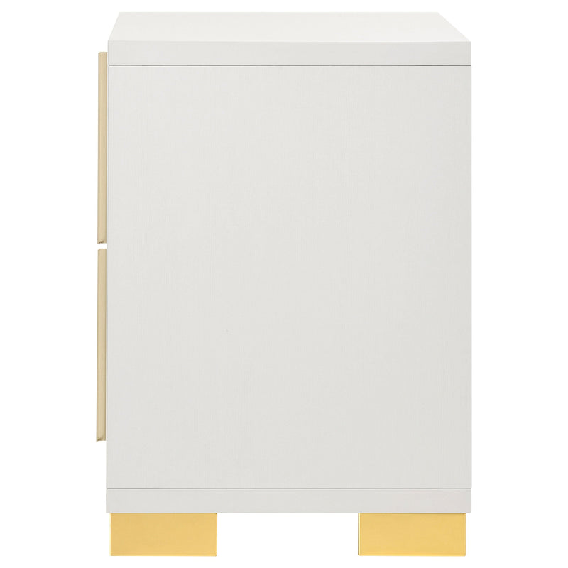 Marceline 2-drawer Nightstand Black
