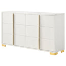 Marceline 6-drawer Dresser Black