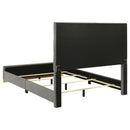 Ines  Bedroom Set Grey/Navy and White High Gloss