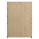 Ines 5-drawer Bedroom Chest of Drawers White High Gloss